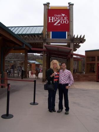 With Connie at Utah Zogle Zoo,Salt Lake City,  U.S.